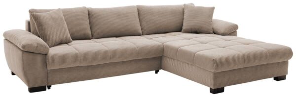 Ecksofa mit Bettfunktion und Bettkasten taupe Microfaser B/H/T: ca. 323x88x211 cm Ecksofa mit Bettfunktion und Bettkasten taupe Microfaser B/H/T: ca. 323x88x211 cm – Bild 3