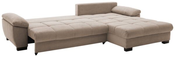 Ecksofa mit Bettfunktion und Bettkasten taupe Microfaser B/H/T: ca. 323x88x211 cm Ecksofa mit Bettfunktion und Bettkasten taupe Microfaser B/H/T: ca. 323x88x211 cm – Bild 4