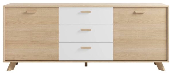 Sideboard BASTIAN Eiche weiß B/H/T: ca. 180x72,5x36,5 cm – Bild 4