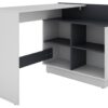Eckschreibtisch BERNI weiß Graphit B/H/T: ca. 102x77,5x80 cm – Bild 5