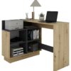 Eckschreibtisch BERNI Eiche Graphit B/H/T: ca. 102x77,5x80 cm Eckschreibtisch BERNI Eiche Graphit B/H/T: ca. 102x77,5x80 cm – Bild 3