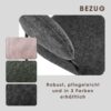Stuhl CURVE, 2er-Set grau Stoff B/H/T: ca. 60x86x58 cm – Bild 2