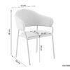 Stuhl CURVE, 2er-Set taupe Stoff B/H/T: ca. 60x86x58 cm Stuhl CURVE, 2er-Set taupe Stoff B/H/T: ca. 60x86x58 cm – Bild 2