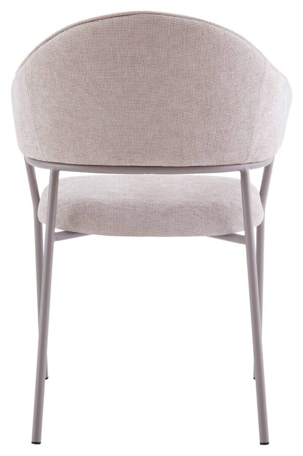 Stuhl CURVE, 2er-Set taupe Stoff B/H/T: ca. 60x86x58 cm Stuhl CURVE, 2er-Set taupe Stoff B/H/T: ca. 60x86x58 cm – Bild 3