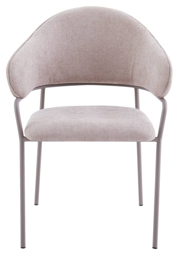 Stuhl CURVE, 2er-Set taupe Stoff B/H/T: ca. 60x86x58 cm Stuhl CURVE, 2er-Set taupe Stoff B/H/T: ca. 60x86x58 cm – Bild 4
