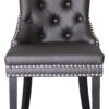 Stuhl DOMINO, 2er-Set schwarz braun Kunstleder B/H/T: ca. 48,5x93x61 cm – Bild 2