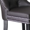Stuhl DOMINO, 2er-Set schwarz braun Kunstleder B/H/T: ca. 48,5x93x61 cm – Bild 3