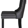 Stuhl DOMINO, 2er-Set schwarz braun Kunstleder B/H/T: ca. 48,5x93x61 cm – Bild 4