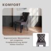 Stuhl DOMINO, 2er-Set schwarz braun Kunstleder B/H/T: ca. 48,5x93x61 cm – Bild 5