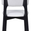 Stuhl ELSA, 2er-Set beige Webstoff B/H/T: ca. 48x87x54 cm – Bild 2