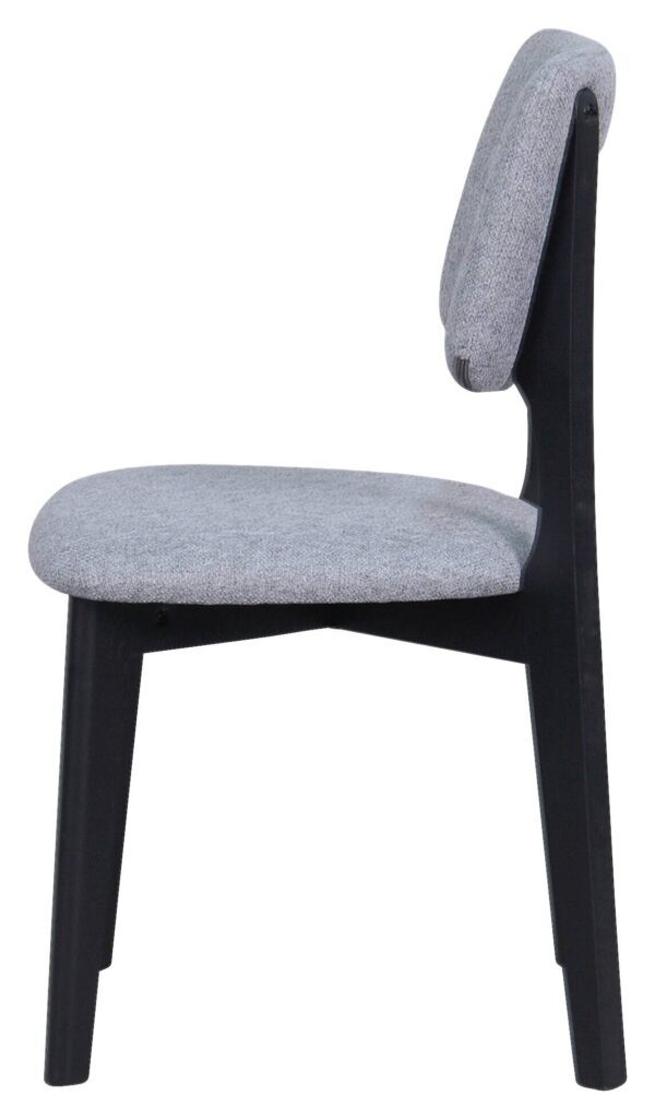 Stuhl ELSA, 2er-Set grau Webstoff B/H/T: ca. 48x87x54 cm – Bild 2