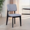 Stuhl ELSA, 2er-Set grau Webstoff B/H/T: ca. 48x87x54 cm – Bild 5