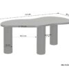 Couchtisch ETHAN schwarz B/H/T: ca. 110x45x55 cm – Bild 2