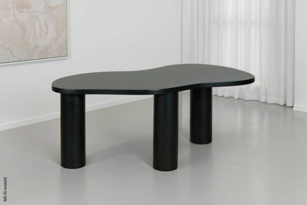 Couchtisch ETHAN schwarz B/H/T: ca. 110x45x55 cm – Bild 3