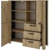 Highboard FARO Eiche schwarz B/H/T: ca. 120x137x40 cm Highboard FARO Eiche schwarz B/H/T: ca. 120x137x40 cm – Bild 3