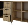 Sideboard FARO Eiche schwarz B/H/T: ca. 160x84x40 cm – Bild 3