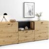 Sideboard FRAME Eiche schwarz B/H/T: ca. 200x75,5x37,5 cm Sideboard FRAME Eiche schwarz B/H/T: ca. 200x75,5x37,5 cm – Bild 2