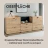 Sideboard FRAME Eiche schwarz B/H/T: ca. 200x75,5x37,5 cm Sideboard FRAME Eiche schwarz B/H/T: ca. 200x75,5x37,5 cm – Bild 3