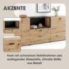Sideboard FRAME Eiche schwarz B/H/T: ca. 200x75,5x37,5 cm Sideboard FRAME Eiche schwarz B/H/T: ca. 200x75,5x37,5 cm – Bild 4