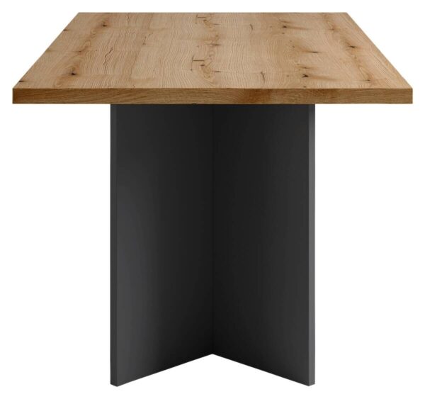 Tisch MARTEN Eiche anthrazit B/H/T: ca. 160x90x75,5 cm – Bild 2