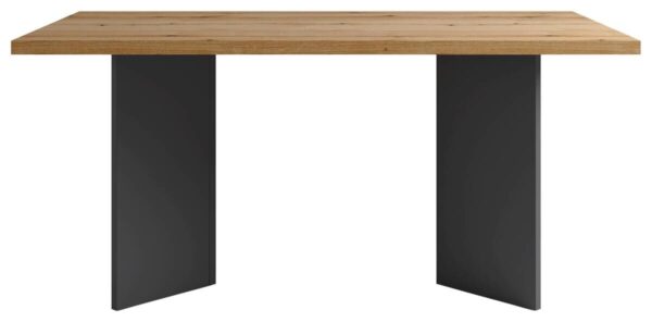 Tisch MARTEN Eiche anthrazit B/H/T: ca. 160x90x75,5 cm – Bild 4
