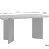 Tisch MARTEN Eiche anthrazit B/H/T: ca. 160x90x75,5 cm – Bild 5