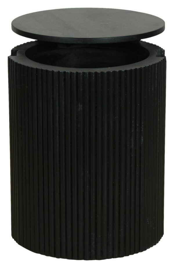 Beistelltisch OWEN schwarz Mango H/D: ca. 50x40 cm – Bild 3