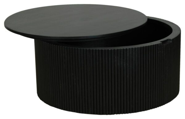Couchtisch OWEN schwarz H/D: ca. 36x80 cm – Bild 2