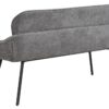 Sitzbank RICO schwarz grau Stoff Metall B/H/T: ca. 140x90x62 cm Sitzbank RICO schwarz grau Stoff Metall B/H/T: ca. 140x90x62 cm – Bild 5