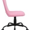 Drehstuhl TROLLY schwarz pink Metall Stoff Drehstuhl TROLLY schwarz pink Metall Stoff – Bild 3