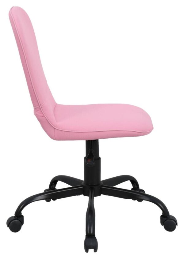 Drehstuhl TROLLY schwarz pink Metall Stoff Drehstuhl TROLLY schwarz pink Metall Stoff – Bild 3