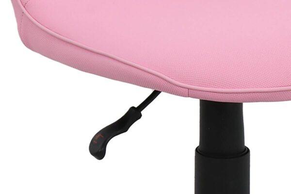 Drehstuhl TROLLY schwarz pink Metall Stoff Drehstuhl TROLLY schwarz pink Metall Stoff – Bild 4