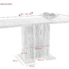 Esstisch Britt Beton weiß B/H/T: ca. 150x76x69 cm – Bild 3