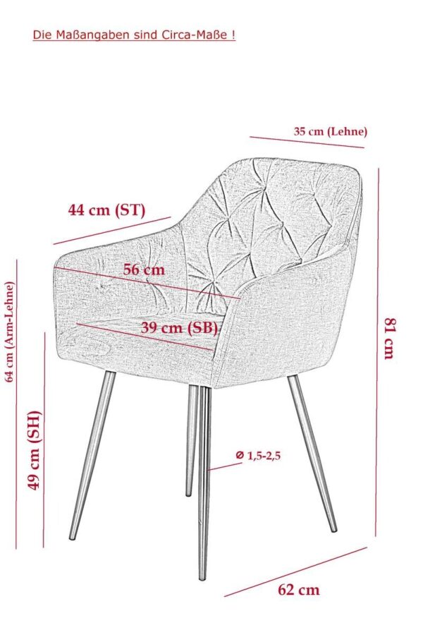 Essgruppe Cleo II Beton anthrazit B/H/T: ca. 140x76x90 cm Essgruppe Cleo II Beton anthrazit B/H/T: ca. 140x76x90 cm – Bild 3