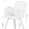 Essgruppe Gesa II Eiche anthrazit Holzwerkstoff B/H/T: ca. 180x76x90 cm – Bild 3