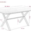 Essgruppe Karina Eiche anthrazit Microfaser B/H/T: ca. 200x76x90 cm – Bild 4
