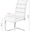 Essgruppe Lia II Eiche anthrazit Microfaser B/H/T: ca. 320x76x90 cm – Bild 2
