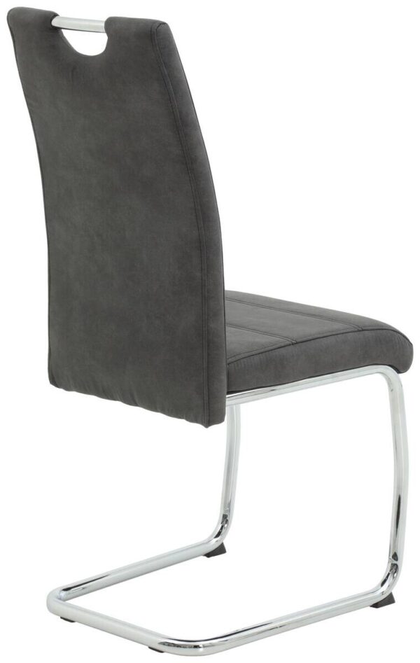 Essgruppe Lia II Eiche anthrazit Microfaser B/H/T: ca. 320x76x90 cm – Bild 3