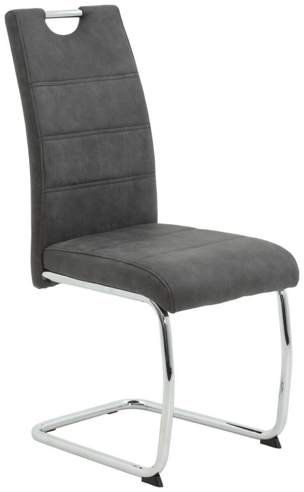 Essgruppe Lia II Eiche anthrazit Microfaser B/H/T: ca. 320x76x90 cm – Bild 4