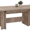 Essgruppe Lia II Eiche anthrazit Microfaser B/H/T: ca. 320x76x90 cm – Bild 5