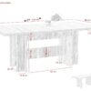 Essgruppe Lia II Eiche beige B/H/T: ca. 320x76x90 cm – Bild 3