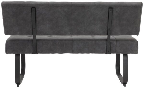 Essgruppe Luise I anthrazit Microfaser B/H/T: ca. 160x76x80 cm – Bild 4