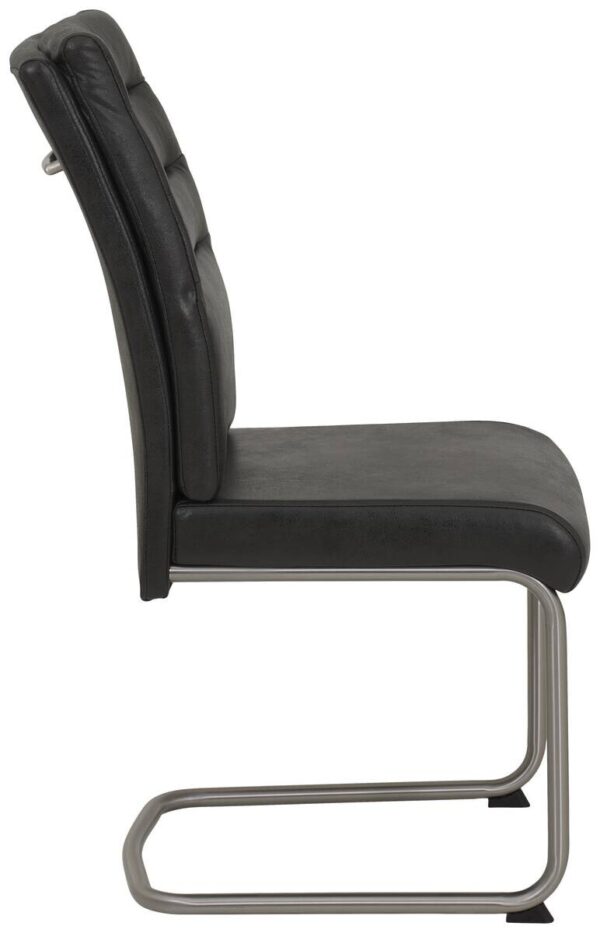 Essgruppe Paula III Eiche anthrazit Microfaser B/H/T: ca. 220x76x90 cm – Bild 3