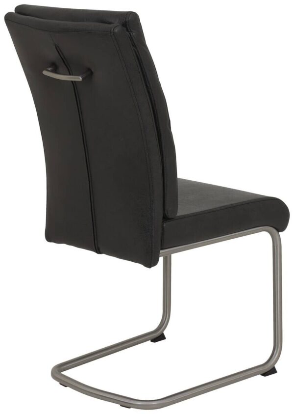 Essgruppe Paula III Eiche anthrazit Microfaser B/H/T: ca. 220x76x90 cm – Bild 4