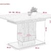 Essgruppe Pia Eiche anthrazit Holzwerkstoff B/H/T: ca. 180x76x80 cm – Bild 3