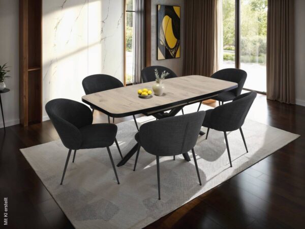 Esstisch Tokio schwarz B/H/T: ca. 180x76x90 cm – Bild 5