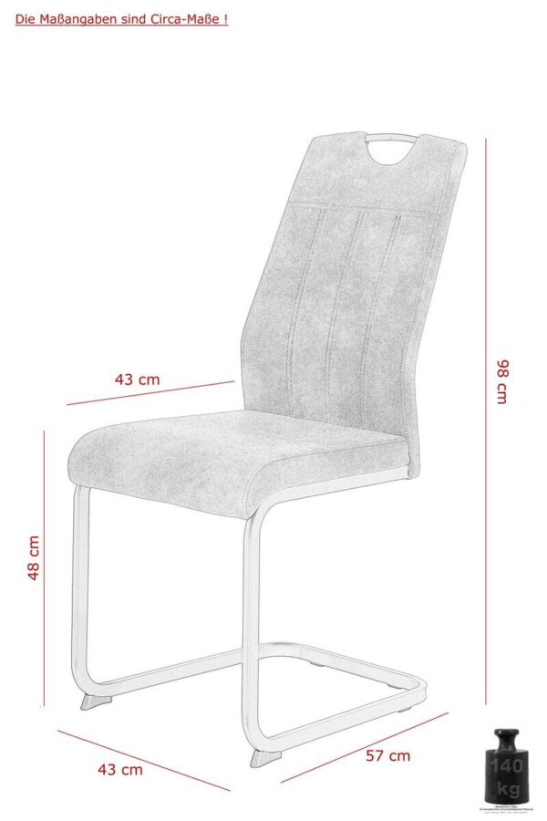 Essgruppe Agnes I Eiche anthrazit Holzwerkstoff B/H/T: ca. 220x76x90 cm Essgruppe Agnes I Eiche anthrazit Holzwerkstoff B/H/T: ca. 220x76x90 cm – Bild 4