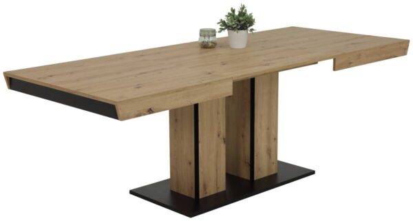 Essgruppe Agnes I Eiche anthrazit Holzwerkstoff B/H/T: ca. 220x76x90 cm Essgruppe Agnes I Eiche anthrazit Holzwerkstoff B/H/T: ca. 220x76x90 cm – Bild 5