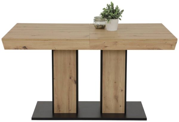 Essgruppe Agnes I grau Eiche Holzwerkstoff B/H/T: ca. 220x76x90 cm – Bild 3