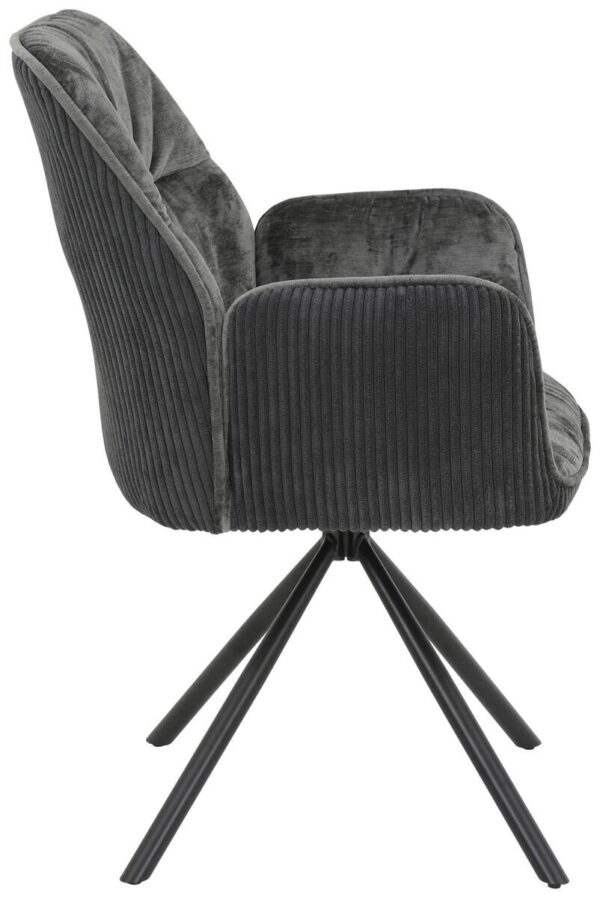 Sessel Amira, 2er-Set anthrazit B/H/T: ca. 56x89x61 cm Sessel Amira, 2er-Set anthrazit B/H/T: ca. 56x89x61 cm – Bild 2